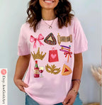 Purim T-Shirt Costume Shirt Artist Jewish Gift Israel Pride Apparel Sweatshirt Am Yisrael Chai Purim Costume Coquette Bows Hamantaschen