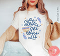 Lets Get Lit Hanukkah Shirt Soft cotton Unisex Jersey Graphic shirt, Israel, jewish gift, Hanukkah Shirt  Chanukah tshirt  חנוכה Women