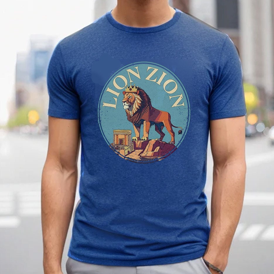 Lion Zion Am Yisrael Chai Shirt, graphic tee, vintage shirt, israel, art, jewish, jewish gift Israelite, Israeli Pride, Proud Jew, hanukkah