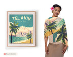Tel Aviv TShirt, city shirt sketch Unisex Heavy Cotton, Israel, israelite, am yisrael chai, hanukkah gift, beach shirt ocean vintage trendy