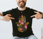 Hamsa Israel Fruits & Produce of Israel 7 species Israel fruit shirt woman shirt jewish gifts Israeli Artist Gift for her shirt Jewish Art