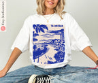 Tel Aviv Beach Shirt Israel T-Shirt Am Yisrael Chai Tee Jewish Gift Boho Hebrew Shirt Zion Tee Holy Land Palm Tree Beach Shirt Jewish Shirt