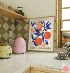 Jaffa Oranges Wall Art | Jewish Gift from Tel Aviv | Israel Poster Print - Am Yisrael Chai Orange Art Jewish Gift Israel Art Am Yisrael Chai