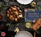 Challah Cutting Board Personalized Shabbat Shalom Glass 7 Species of Israel Hand drawn art jewish gift Israeli artist Israeli shabbos gifts