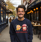 Let’s Jam Shirt| Hanukkah Sweater, Sweatshirt, Hoodie Unisex Jewish Gift Israel Art T-Shirt Jelly Donut Sweatshirt for Men & Women