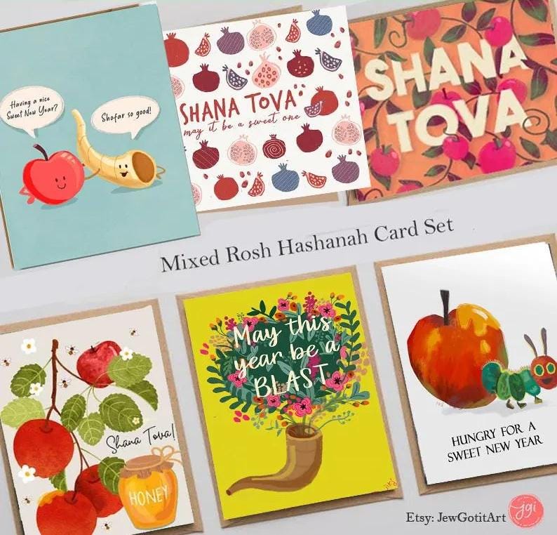 20 Set Rosh Hashanah Greeting Cards, Shana Tova Jewish Holiday Greeting Cards, shana tova gifts shana tova card rosh hashana, jewish gift