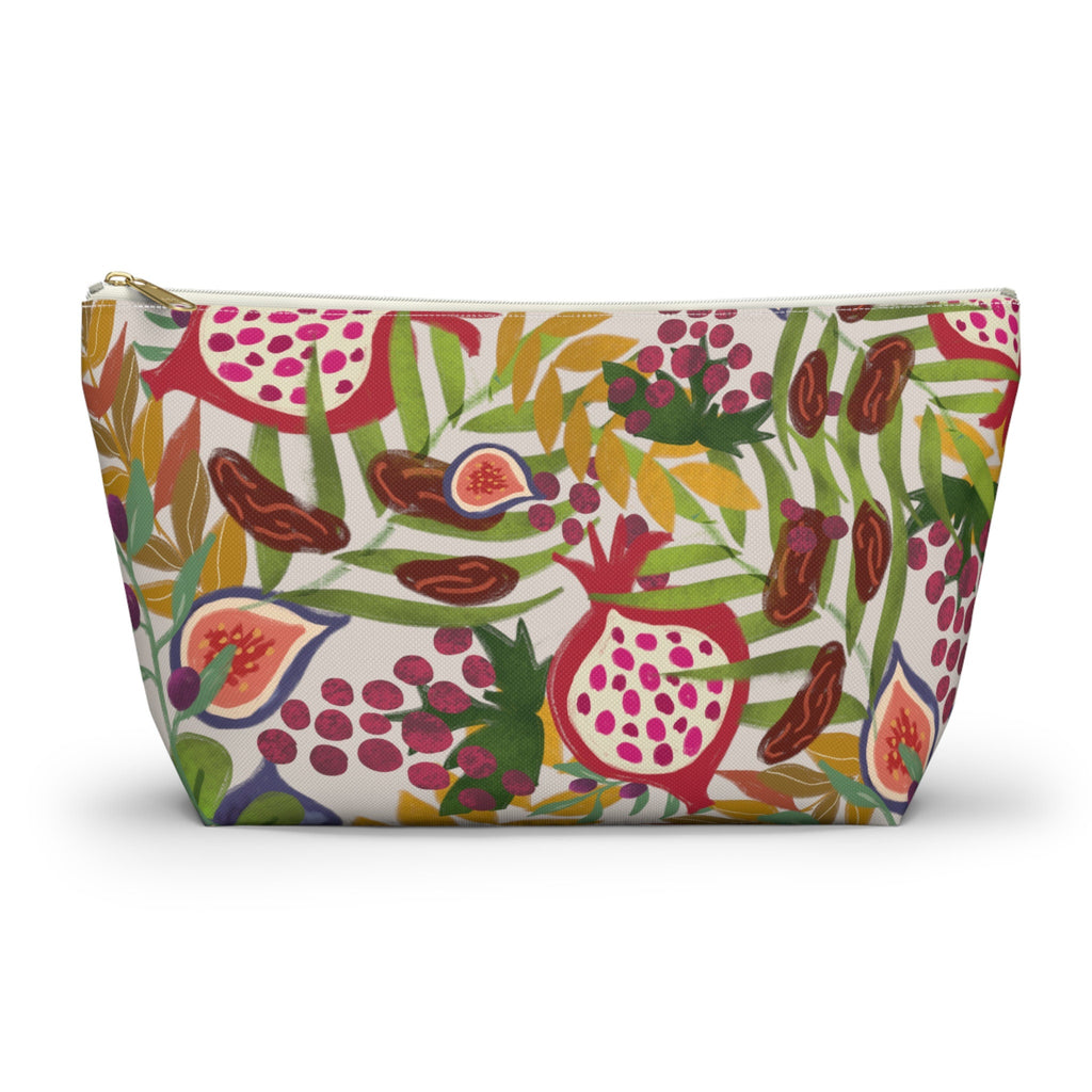 Purse 7 Species of Israel Accessory Pouch Pencil Cases Cosmetic travel bags zipper Pouches Art Stand with Purses Make up Bag Hanukkah gifts