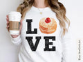 Love Donuts Hanukkah Sweatshirt unisex Shirt woman man shirt jewish gifts Israel Art Jewish Chanukah Israeli Artist Holiday Jelly Donut