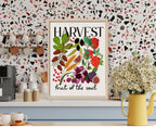 Harvest Wall Art 7 Species of Israel Botanical Print Shavuot Decor Farm Kitchen Art Jewish Holiday Gift Garden-Inspired Design Israel Art