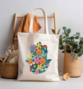 Hamsa tote bag, cotton bag, israel, Chamsa everyday bag, shopping bag, jewish gifts, Gift for her Israel art flower Art Jewish art Drawing