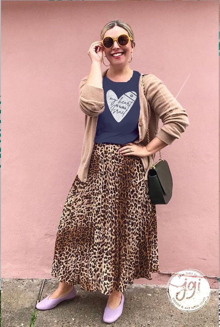 Israel Shirt, My heart is with Israel, woman man shirt, jewish gift, Design Graphic Shirt, sukkot, tshirt, israelite, hanukkah Chanukah