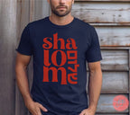 Shalom Peace Shirt support Israel artist Hebrew letters Jewish tshirt Jewish gifts gift for women cotton clothing for men Israel art Israeli