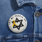 Yellow Ribbon Pin Set: Star of David, Let My People Go