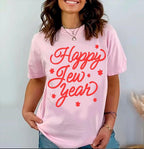 Happy Jew Year TShirt Rosh Hashanah Am Yisrael Chai graphic tees tshirt  jewish gift Israeli Artist Hashana Jewish Holiday Gifts Shana Tova