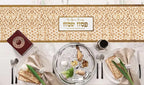 Personalized Matza Table Runner Passover Jewish Art Israel Gift Seder Decoration Customized Decor Matzo Matzah Israeli Artist Pesach gifts