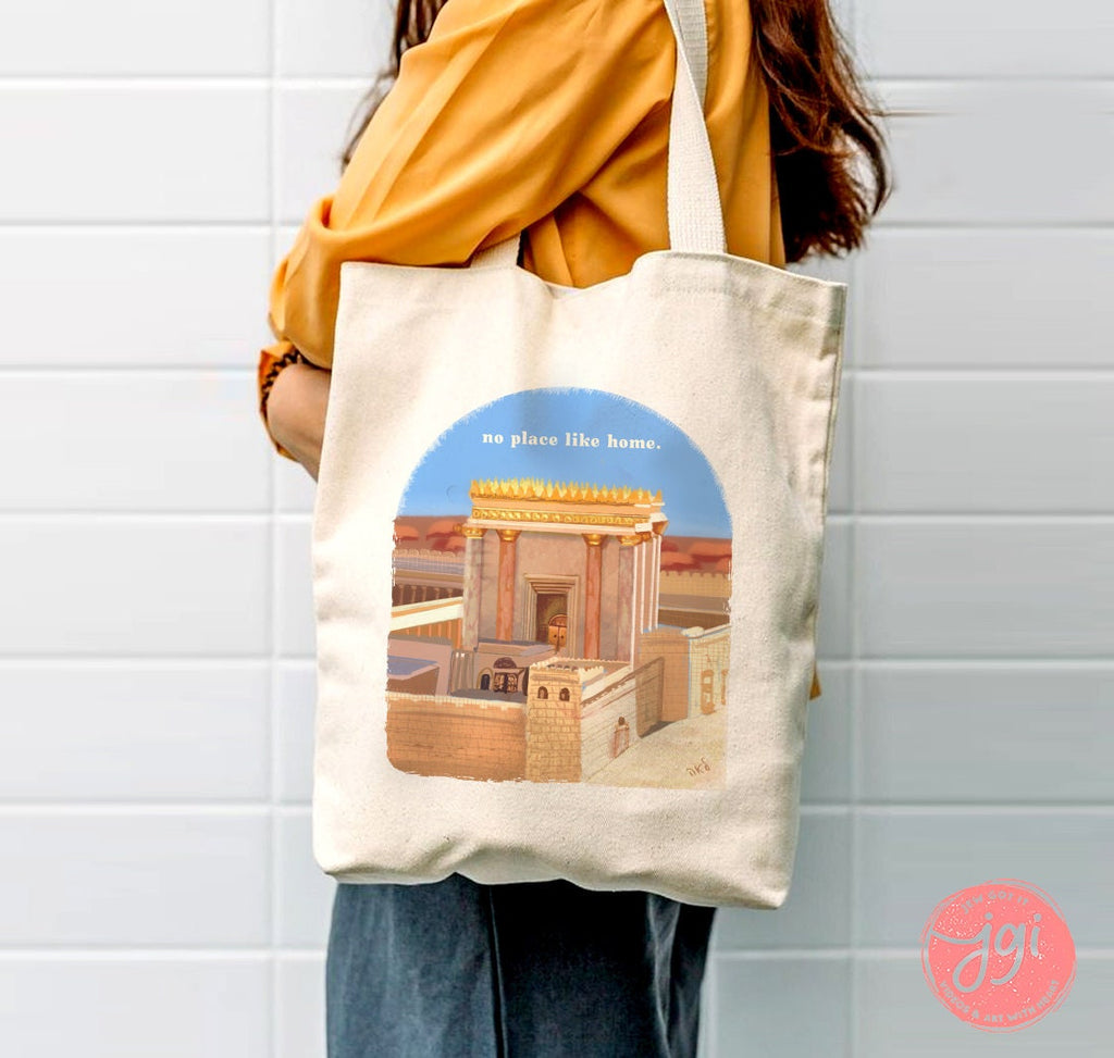 Third Holy Temple | no place like home, Jerusalem, Jewish tote bag, vintage bag, Jerusalem city, trendy bag, Jewish gift, Jewish Art, Israel