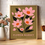 Jewish Israel Flower Market Art Print: Am Yisrael Chai Judaica