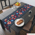 Shabbat Shalom Table Runner Floral Kalanit