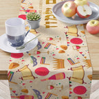 Personalized Purim Table Runner Decoration Jewish gifts Israel Mishloach Manot gift Holiday Israeli Artist Decor Art customized Costume