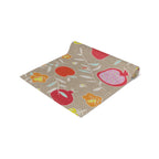 Rosh Hashanah Table Runner, Jewish gift, Jewish holiday, Israel, pomegranates, apple honey, jewish gift, jewish art, shana tova, table decor