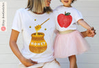 Apple Honey Matching Shirts  Onesie for Rosh Hashanah Am Yisrael Chai Jewish Gift for Toddlers Shana Tova Holiday Gifts Mother Daughter
