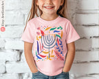 Hanukkah Flower Menorah Hoodie Sweatshirt Unisex Hanukkah Gifts, Am Yisrael Chai Jewish gift Israel art woman shirt kid flower shirt