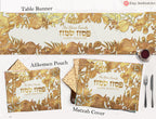 Personalized Passover Table Runner Matzah Cover Set Afikomen Set Passover 7 Species Israel Jewish Holiday Decor Custom Gift Matzah Afikomen