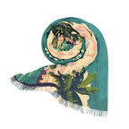 Tel Aviv Beach Scarf Israel Head Headwrap Scarves Women fabric Hair Cover Covering Jewish Israeli Artist Art Am Yisrael Chai Jewish Gifts