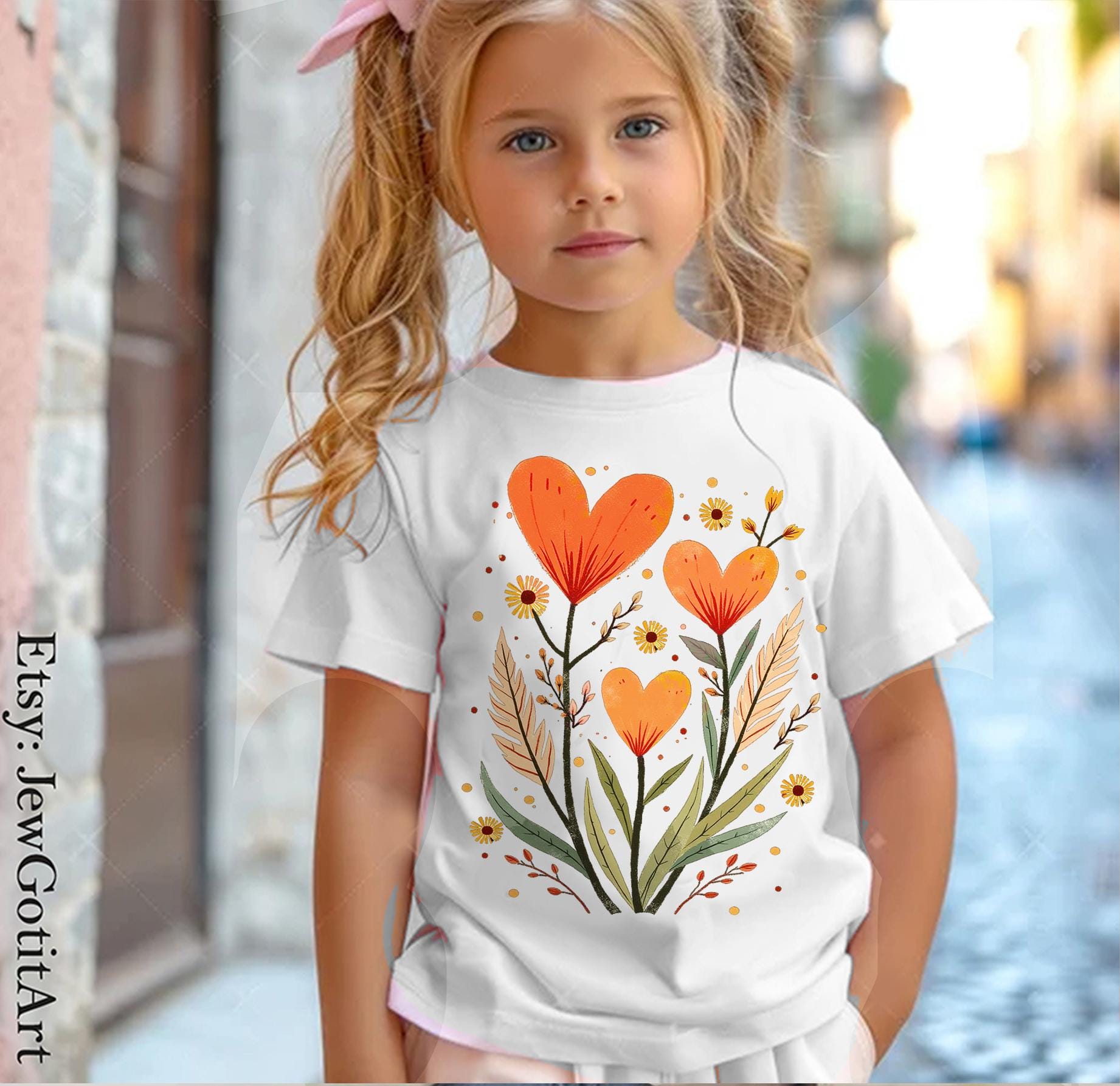 Flower Blooming T-Shirt Israeli Artist Graphic Tee Am Yisrael Chai Shirt Heart Israel Sweatshirt Jewish Gift Jewish Shirt