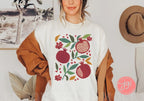 Israel Pomegranate Shirt, Jewish tshirt, Hebrew shirt, woman shirt, t-shirt women trendy, Vintage Cotton, hanukkah, Unisex Tee fruit shirt