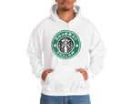 Starbucks Shabbat Shalom Hoodie Unisex Heavy Blend Hooded Sweatshirt, graphic, israel, art, jewish, jewish gift Israelite, Israeli Pride
