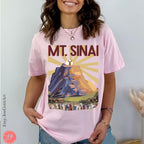 Mt. Sinai TShirt Shavuot Am Yisrael Chai shirt graphic shirt israel art jewish gift Proud Jew Israeli Artist Jewish Holiday Gift Idea