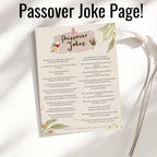 Passover Joke Page Seder Question Printable Passover Table Game Engaging Passover Questions Seder Night Passover Printable Activity Gift