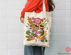 7 Species of Israel Tote Bag & Mug 11oz 15oz Floral Art Jewish Gift Pomegranate Art by Israeli Artist Ceramic Coffee Mugs Am Yisrael Chai
