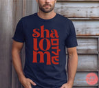 Shalom Peace Shirt support Israel artist Hebrew letters Jewish tshirt Jewish gifts gift for women cotton clothing for men Israel art Israeli