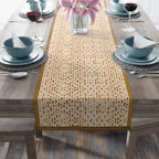 Personalized Matza Table Runner Passover Jewish Art Israel Gift Seder Decoration Customized Decor Matzo Matzah Israeli Artist Pesach gifts