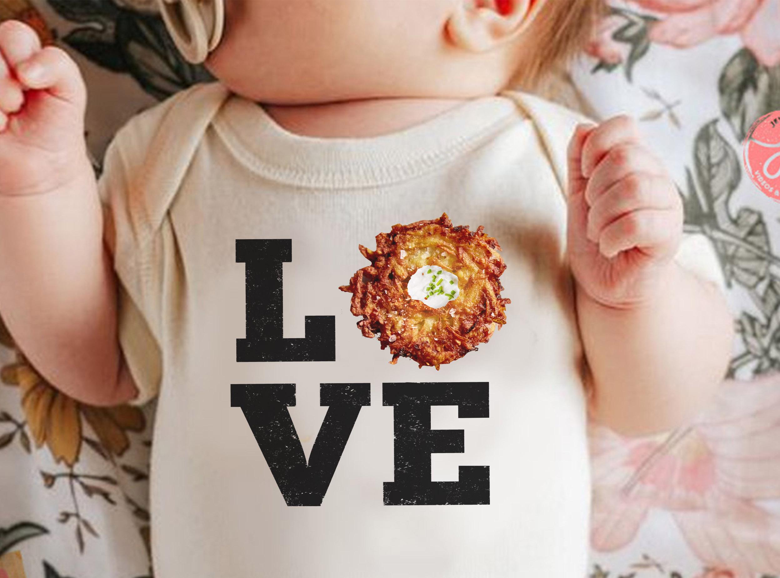 Love Latkes Hanukkah Tshirt unisex Shirt woman, man shirt, jewish gifts Israel Art Design Jewish Shirt Chanukah Israeli Artist Holiday Latke