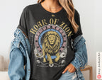 Rising Lion Shirt Israel Lion Am Yisrael Chai T-Shirt Nation Who Rises Like a Lion Jewish Pride Shirt Israel IDF Lion Zion Lion of Judah
