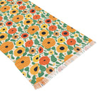 Tel Aviv Flowers Scarf Head Headwrap Flowers Scarves Women fabric Hair Cover Covering Jewish Israeli Artist Art Yisrael Chai Israel flowers