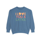 Hanukkah Sweater, I love you a latke, personalized gift, custom gift, Jewish Holiday, gift, Unisex Sweatshirt, jewish art, sweatshirt