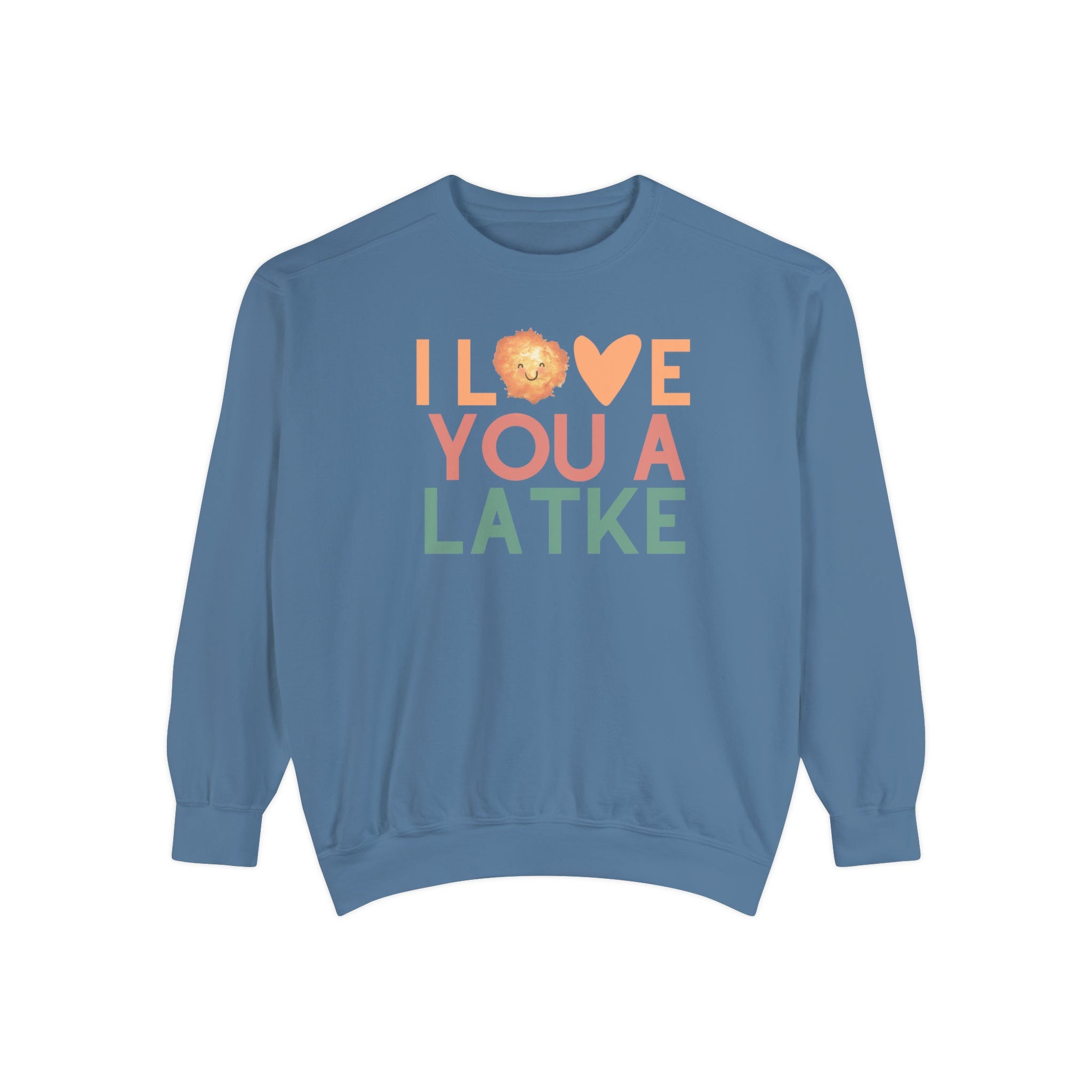 Hanukkah Sweater, I love you a latke, personalized gift, custom gift, Jewish Holiday, gift, Unisex Sweatshirt, jewish art, sweatshirt
