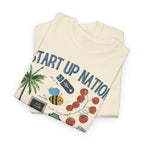 Start Up Nation Israel Shirt Made in Israel T-shirt Am Yisrael Chai jewish gift Israeli Artist Rosh Hashanah Jewish Holiday Gifts Jewish Art