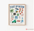 Start Up Nation Israel Wall Art