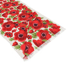 Kalanit Flower of Israel Black Scarf Head Headwrap Flowers Scarves fabric Hair Cover Covering Jewish Israeli Artist Art Am Yisrael Chai