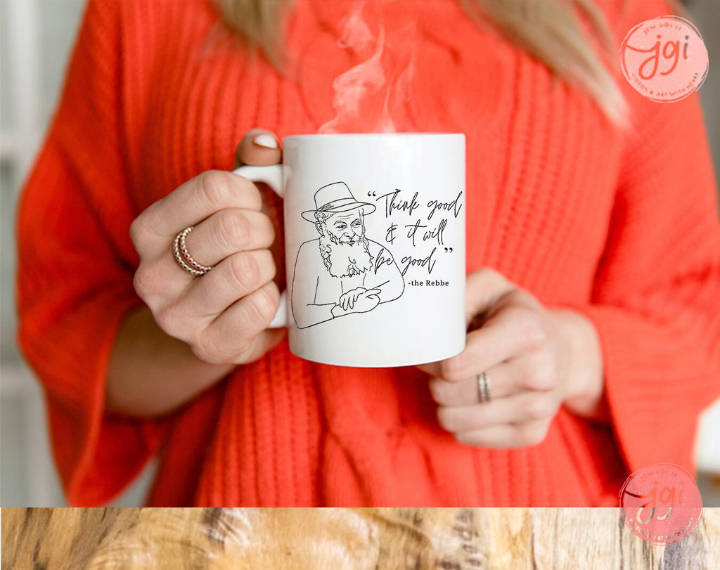 The Rebbe Mug Jewish Quote Mug Chabad Art Drawing Ceramic Coffee Cup Israel Jewish Gift • Judaica Tea Cup • Jewish Art Mug