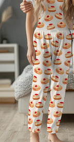 Hanukkah Donut Pajamas Family Matching Jelly Donut Shirt for Women Kid Men, and Babies Jewish Gift for Chanukah Holiday Onesies Donut Shirt