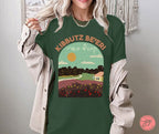 Kibbutz Beeri Be'eri Shirt Unisex Cotton Israel Art Jewish Artist Israeli Israel קיבוץ Vintage Design Graphic Tee Town Village Hand drawn
