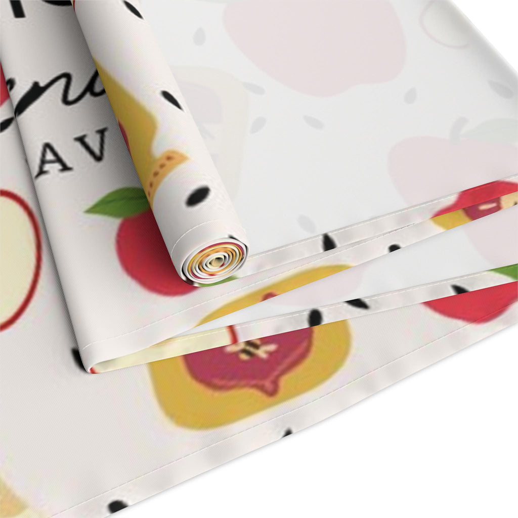 Personalized Shana tova Apple & Honey Table Runner Jewish gift Jewish holiday Israel Rosh Hashanah jewish gift, Israel, dinner table custom