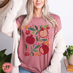 Israel Pomegranate Shirt Jewish TshirtHebrew shirt woman shirt, t-shirt women trendy, Vintage Cotton Rosh Hashanah 1 Unisex Tee fruit shirt