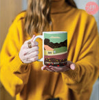Kibbutz Be'eri Mug Jewish gift Israel art Israeli artist coffee cup coffee mug tea Ceramic 11oz 15oz work mug morning gifts Israel Artist